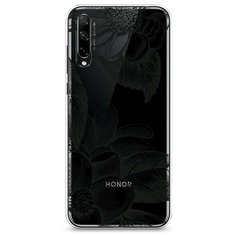 Силиконовый чехол "Цветы тату" на Honor 30i / Хонор 30i Case Place