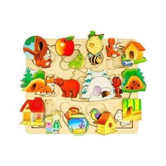 Развивающая доска «Где чей домик?», 3584517 Нескучные игры