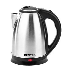 Чайник Centek CT-0035 (матовый) металл 1,5л, 2000W, хромированная вставка на крышке