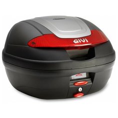 Кофр MONOLOCK 34 л Givi Black-Silver-Red (E340N)