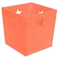 Деревянный ящик для игрушек оранжевый со звёздочкой Посиделкин