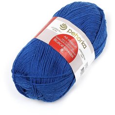 Пряжа для вязания ПЕХ "Всесезонная" (25% шерсть, 30% хлопок, 45%акрил) 5х100г/320м цв.026 василек Пехорка