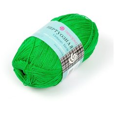 Пряжа для вязания ПЕХ "Виртуозная" (100% мерсеризованный хлопок) 5х100г/333м цв.434 зеленый Пехорка