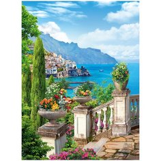 Фотообои Вид на море/ Красивые уютные обои на стену в интерьер комнаты/ 3Д расширяющие пространство над кроватью или над столом/ На кухню в спальню детскую зал гостиную прихожую/ размер 200х270см/ Флизелиновые