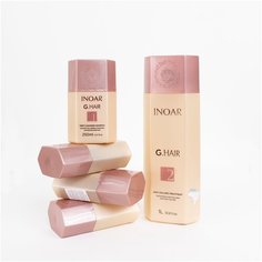 Inoar / Кератиновый комплекс G.Hair для выпрямления кудрявых, жестких волос (кератин 1000 мл + шампунь 4х250 мл)