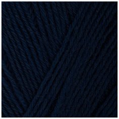 Пряжа для вязания ПЕХ "Детский каприз трикотажный" (50% мериносовая шерсть, 50% фибра) 5х50г/400м цв.004 т.синий Пехорка
