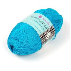 Пряжа для вязания ПЕХ "Виртуозная" (100% мерсеризованный хлопок) 5х100г/333м цв.583 бирюза Пехорка