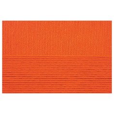 Пряжа для вязания ПЕХ "Виртуозная" (100% мерсеризованный хлопок) 5х100г/333м цв.284 оранжевый Пехорка