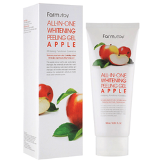 Осветляющий пилинг-гель с экстрактом яблока FarmStay All-In-One Whitening Peeling Gel Apple