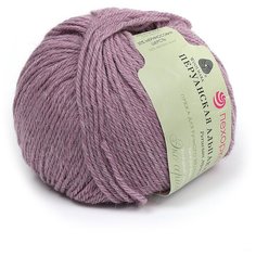 Пряжа для вязания ПЕХ "Перуанская альпака" (50% альпака, 50% меринос шерсть) 10х50г/150м цв.1089 сиреневый меланж Пехорка