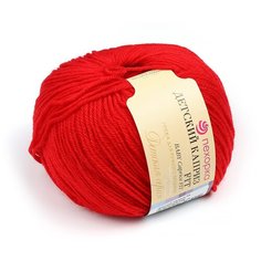 Пряжа для вязания ПЕХ "Детский каприз Fit" (100% акрил) 5х50г/225м цв.088 красный мак Пехорка