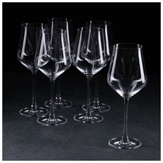 Набор бокалов для вина Alca, 500 мл, 6 шт Crystalite Bohemia