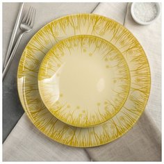 Сервиз столовый на 6 персон "Форест": 6 тарелок 20 см, 1 тарелка 30 см Nina Glass