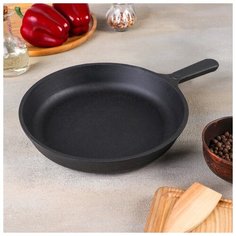 Сковорода 24 см, с чугунной ручкой Камская Посуда