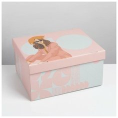 Коробка складная «Girl», 31,2 х 25,6 х 16,1 см Дарите счастье