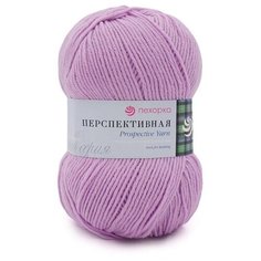 Пряжа Пехорка Перспективная 389 светлая фиалка 50% мериносовая шерсть, 50% акрил во 100г 270м 5шт