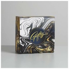 Коробка‒пенал Gold gift, 15 × 15 × 7 см Сима ленд