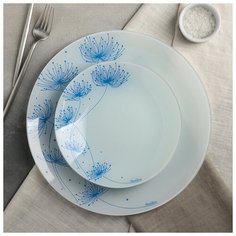 Сервиз столовый на 6 персон "Вивьен": 6 тарелок 20 см, 1 тарелка 30 см Nina Glass