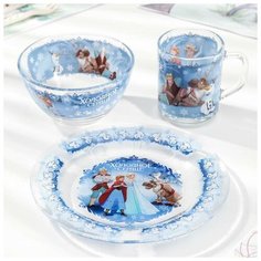 Набор посуды детский "Холодное сердце", 3 предмета Priority