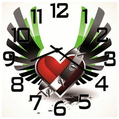 SvS Настенные часы SvS 4002776 Хард сердце СВС