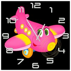 SvS Настенные часы SvS 4002634 Живой самолетик СВС