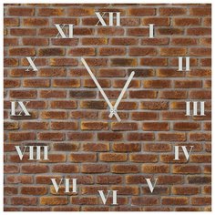 SvS Настенные часы SvS 4002025 Кирпичная стена СВС