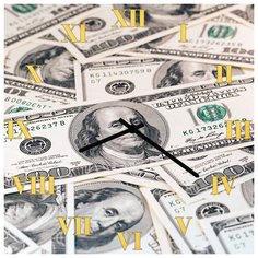 SvS Настенные часы SvS 3001900 100 долларовые купюры СВС