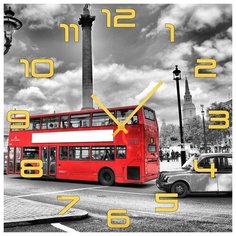 SvS Настенные часы SvS 3002668 Красный автобус СВС