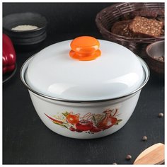 Салатник с крышкой «Итальянская кухня», 2 л Лысьвенские эмали