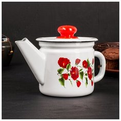 Чайник заварочный 1 л, фиксированная ручка, рисунок микс Сибирские товары