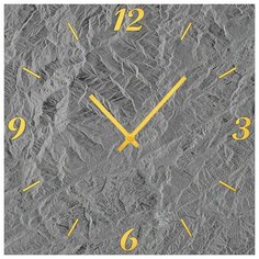 SvS Настенные часы SvS 4002864 Серый рельеф СВС