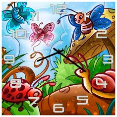 SvS Настенные часы SvS 4002605 Насекомые и улитка СВС