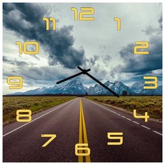 SvS Настенные часы SvS 3001818 Дорога к горам СВС