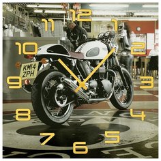 SvS Настенные часы SvS 4001838 Мотоцикл в баре СВС