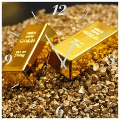 SvS Настенные часы SvS 3001906 Два слитка Gold СВС