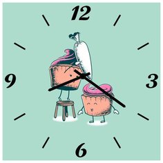 SvS Настенные часы SvS 3502737 Пирожные делают себя СВС