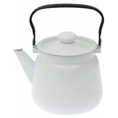 Чайник 3,5 л, эмалированная крышка, цвет белый Сибирские товары