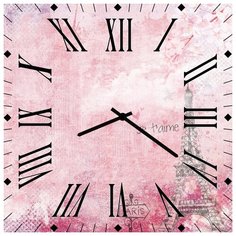 SvS Настенные часы SvS 4002260 Розовый Париж СВС