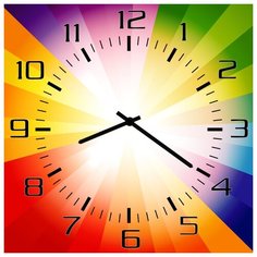 SvS Настенные часы SvS 4001799 Абстракция радуга СВС