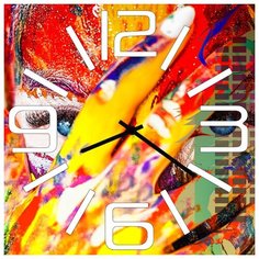 SvS Настенные часы SvS 3002289 Девушка-арт СВС