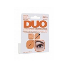 Ardell клей для ресниц с витаминами (с кистью,тёмный ) duo brush on dark 5г.