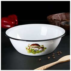 Миска 3,5 л, с декором Лысьвенские эмали