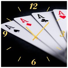 SvS Настенные часы SvS 4001648 4 туза СВС