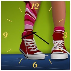 SvS Настенные часы SvS 4002075 Кеды и чулки СВС