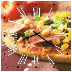 SvS Настенные часы SvS 3001726 Kitchen Пицца салями СВС