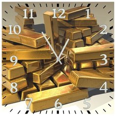 SvS Настенные часы SvS 4001688 Золотые слитки СВС