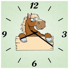 SvS Настенные часы SvS 4002735 Веселый конь СВС