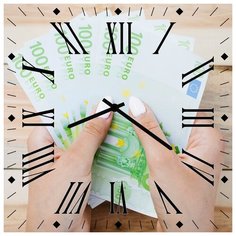 SvS Настенные часы SvS 4001686 100 евровые купюры СВС