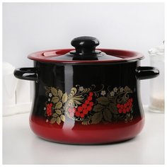 Кастрюля «Рябинушка» 4 л , рисунок микс Сибирские товары