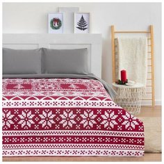 Покрывало LoveLife 1,5 сп "Christmas ornament" 150*210±5см, микрофайбер, 100% п/э 6778930